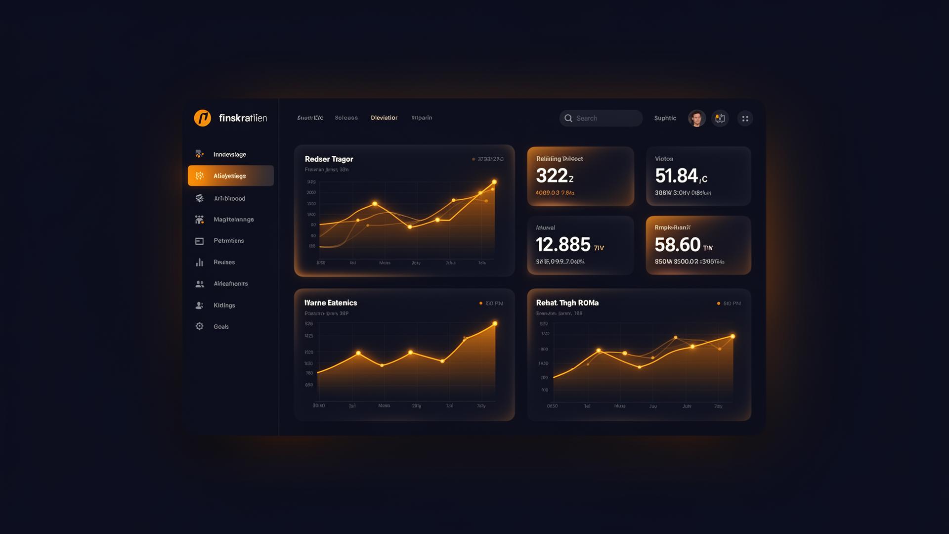 Interface de dashboard sob medida desenvolvida por Welyson Cabral